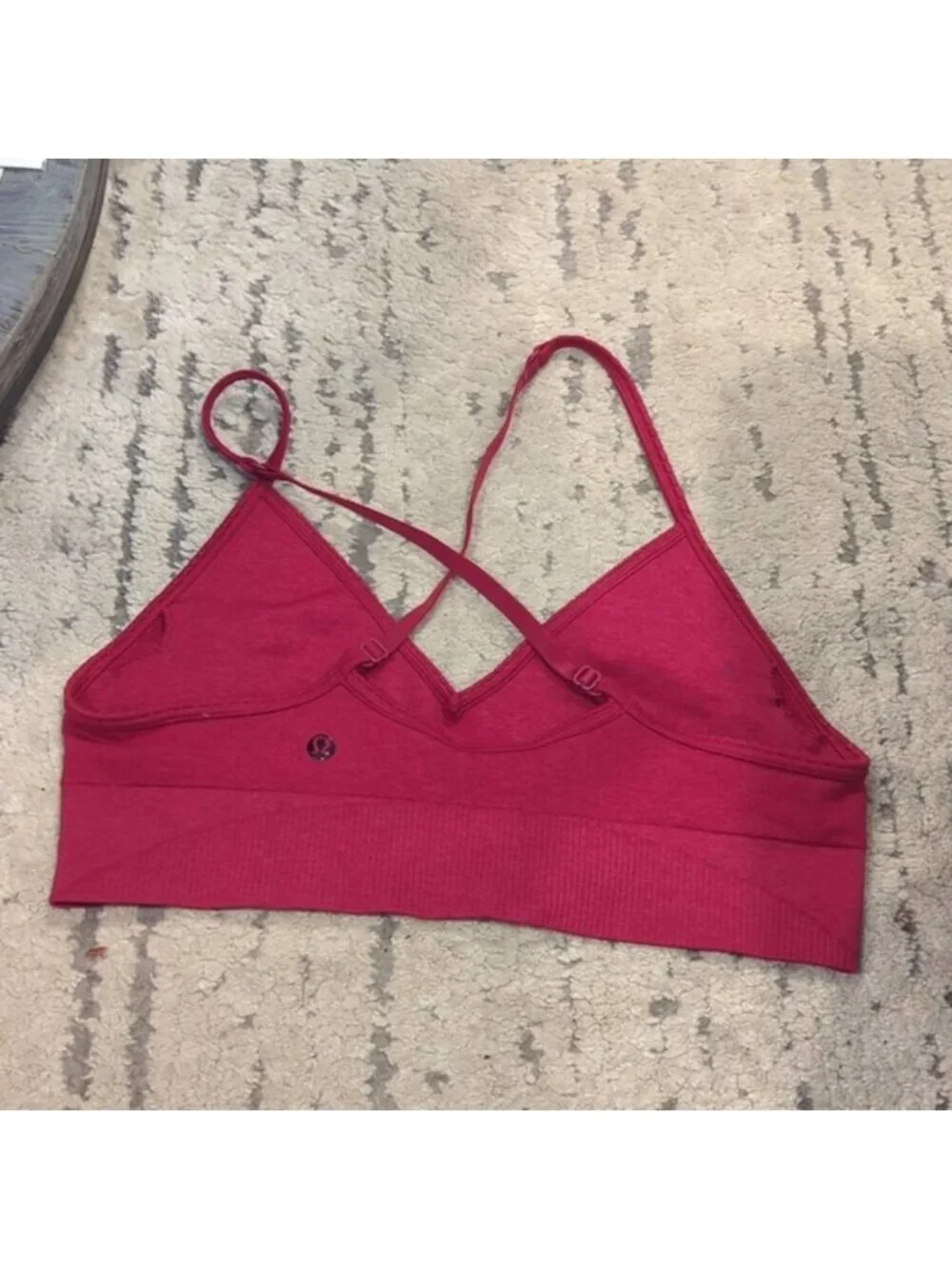 Lululemon Ebb To Street Bra Heathered Bumble Berry